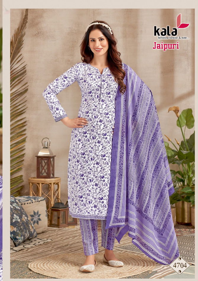 Kala Jaipuri 2 Cotton Printed Readymade Suits Catalog
